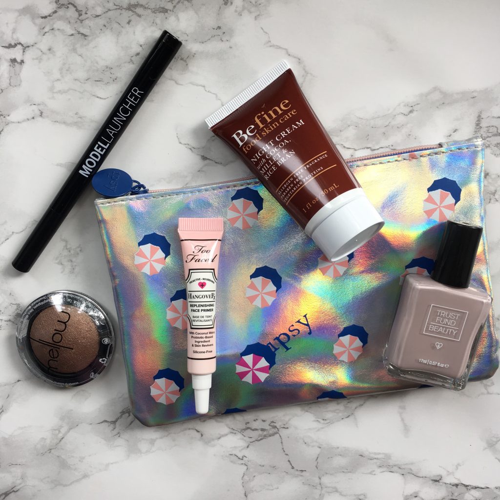 July 2016 Glam Bag from Ipsy
