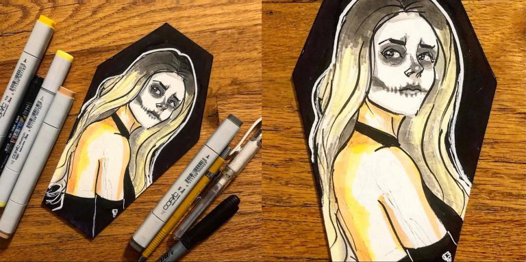 Archangelo Drew Me in My Skeleton Costume