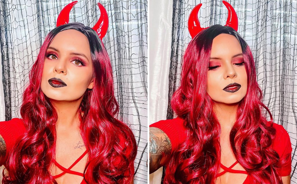 Easy Red Devil Costume + Makeup