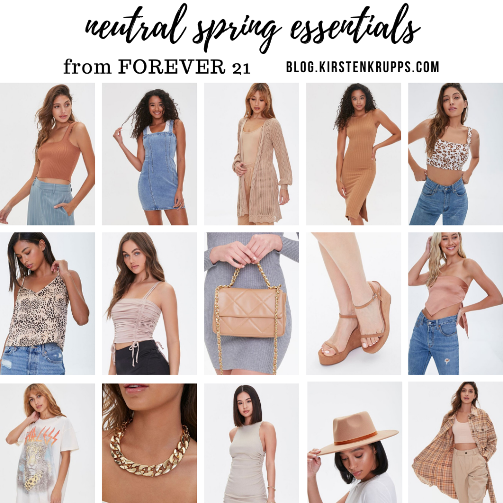 Neutral Spring Essentials from Forever 21